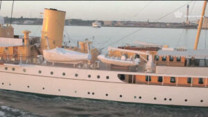 Dettaglio scialuppe yacht reale danese Dannebrog