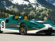 McLaren Elva 2021 livrea verde British Racing Green, Giallo Atacama e Bianco Anniversary