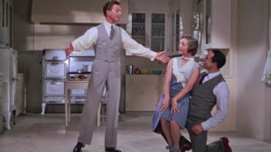 Donald O'Connor in Make ‘em Laugh del film Singin’ in the Rain con Debbie Reynolds e Gene Kelly