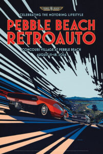 Poster RetroAuto con Lancia Stratos HF Zero in primo piano