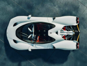 Nilu hypercar vista dall'alto