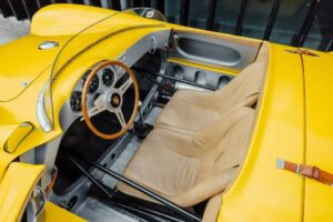 Volante e sedili Porsche 550 RS Spyder del 1956