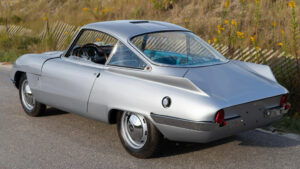 Vista design pinne Fiat-OSCA 1500 Berlinetta del 1959 Bertone-Scaglione