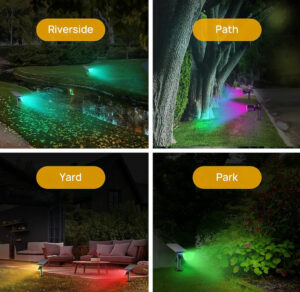 Possibili impieghi outdoor Linkind StarRay Luci Solari Esterno Giardino RGB, 16 LED