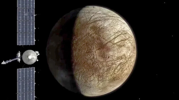 Europa Clipper verso la luna di Giove