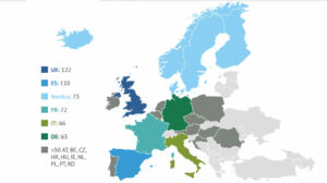 Mappa produzione contenuti audiovisivi Europa