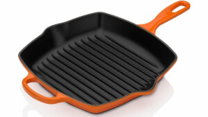 Le Creuset Bistecchiera Skillet quadrata Evolution in ghisa vetrificata, 26 cm,