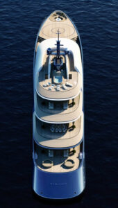 Yacht Standby Oceanco vista aerea