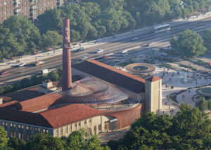 Vista aerea sito cartiera Milan Vapa a Belgrado