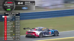 Mike Rockenfeller Ford Multimatic Motorsports Mustang n. 64 - 1° in qualifica classe GTD Pro